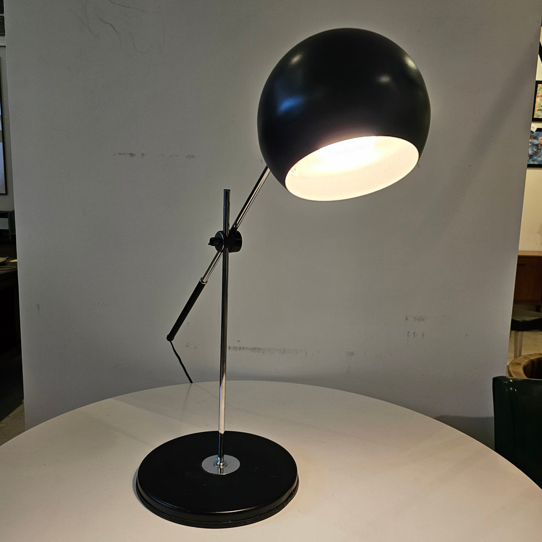 Large Sonneman Style Orb Table Lamp