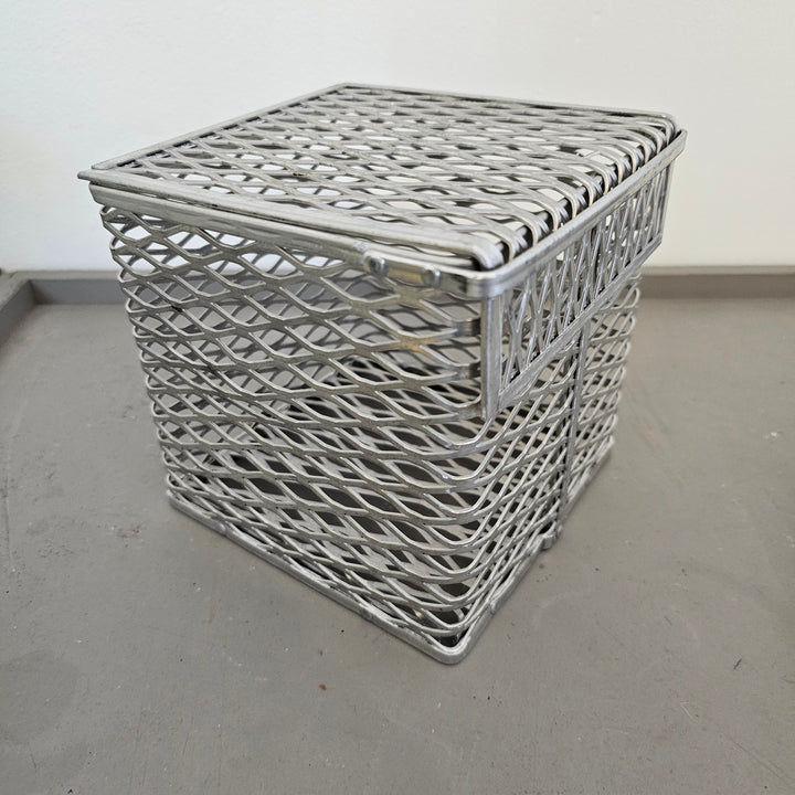 Aluminum Mesh Basket w/ Lid