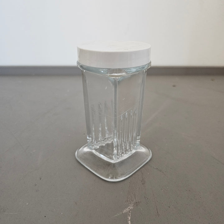 Small Glass Jar w/ Plastic Lid