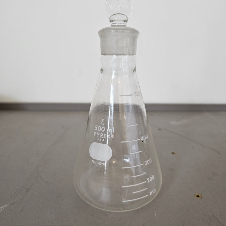 500ml Pyrex Flask w/ Glass Topper