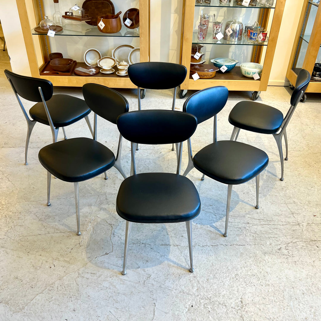 Set of 6 Fully-Restored 1950s Shelby Williams Gazelle Chairs