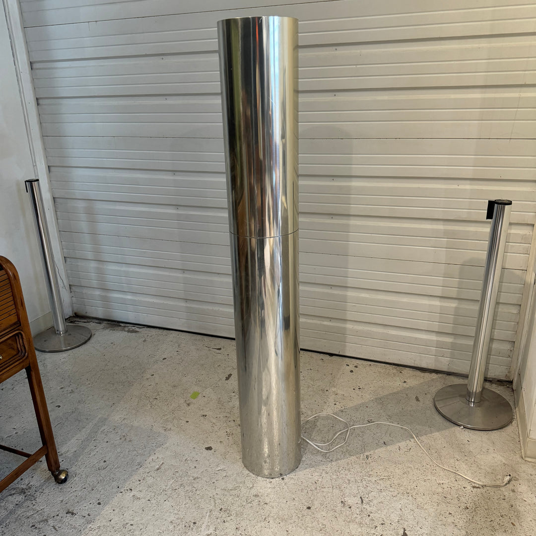 Cylindrical Chrome Lamp