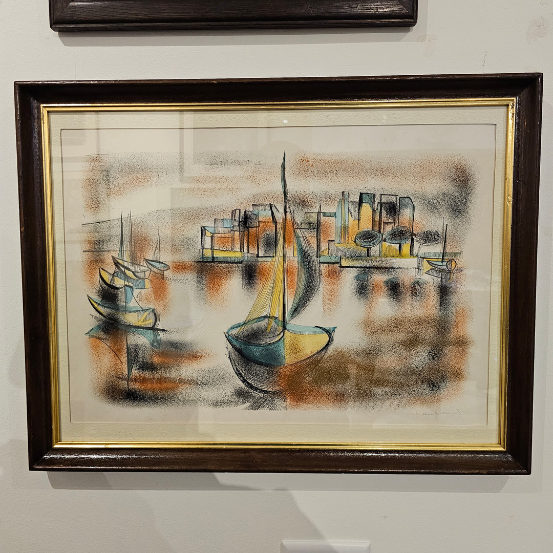 Framed Waterside Cityscape