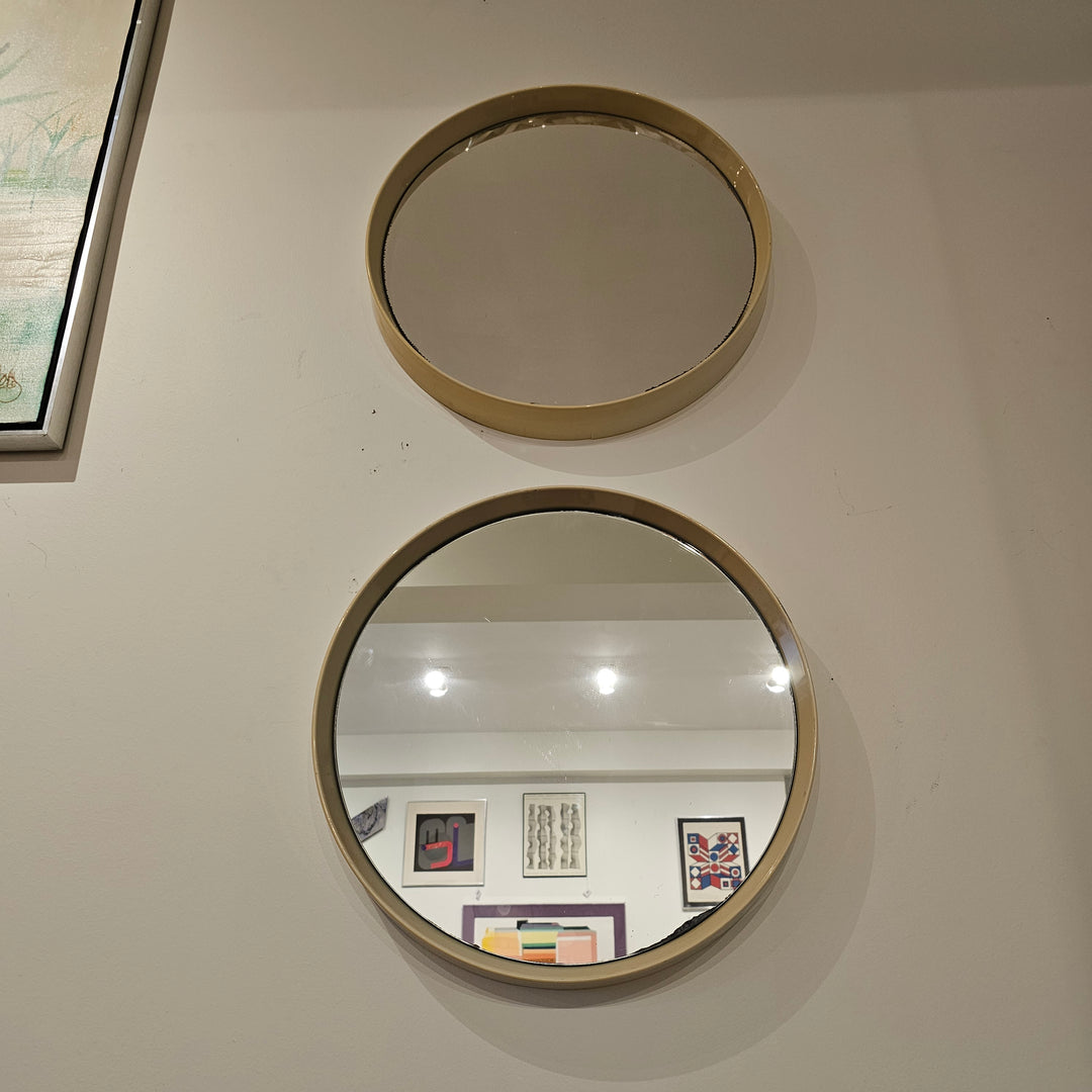 1960's Plastic Space Age Round Mirror