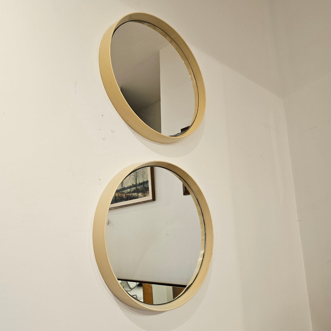 1960's Plastic Space Age Round Mirror