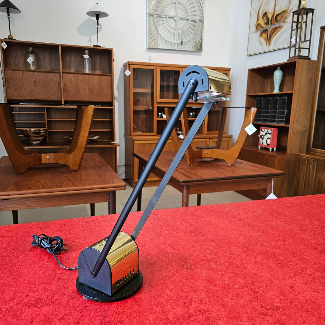 Postmodern Gold & Black Desk Lamp