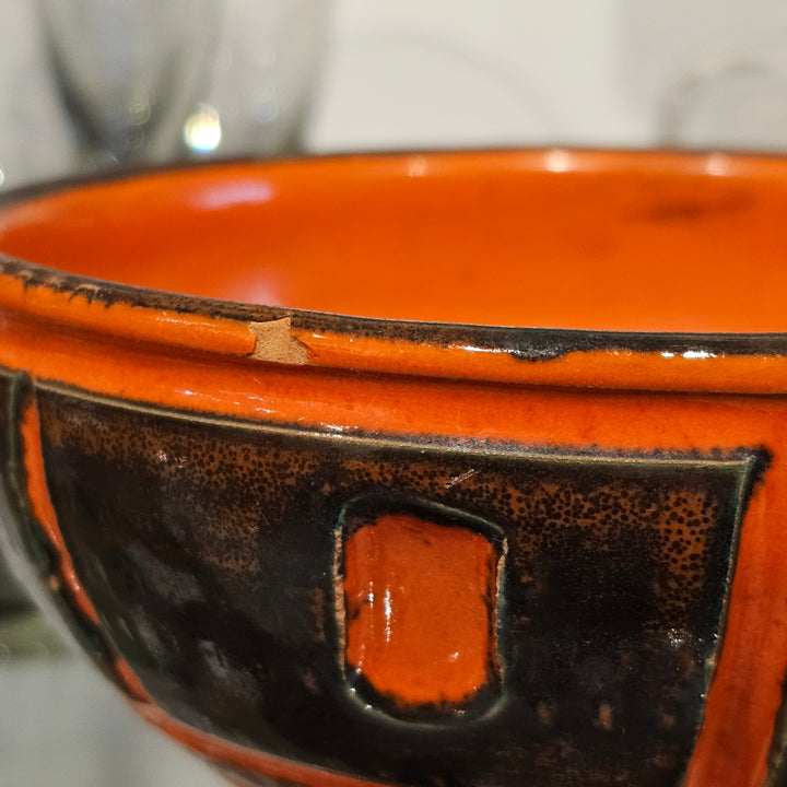 Footed Italian Orange Bowl