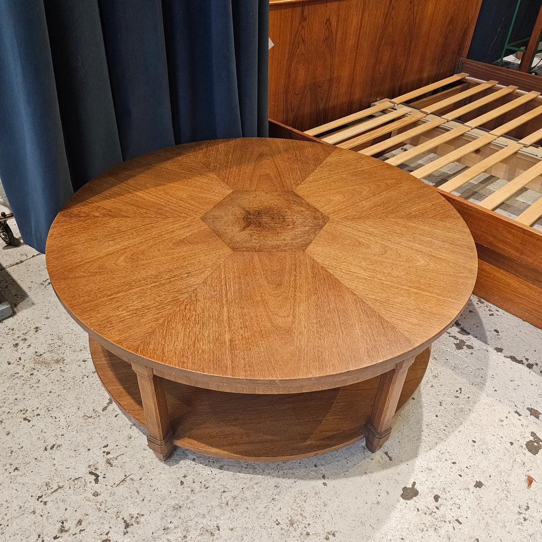 Round Vintage Drexel Coffee Table