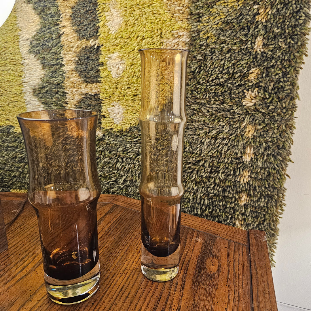 Amber Vase by Bo Borgström for Aseda, Sweden (tall)