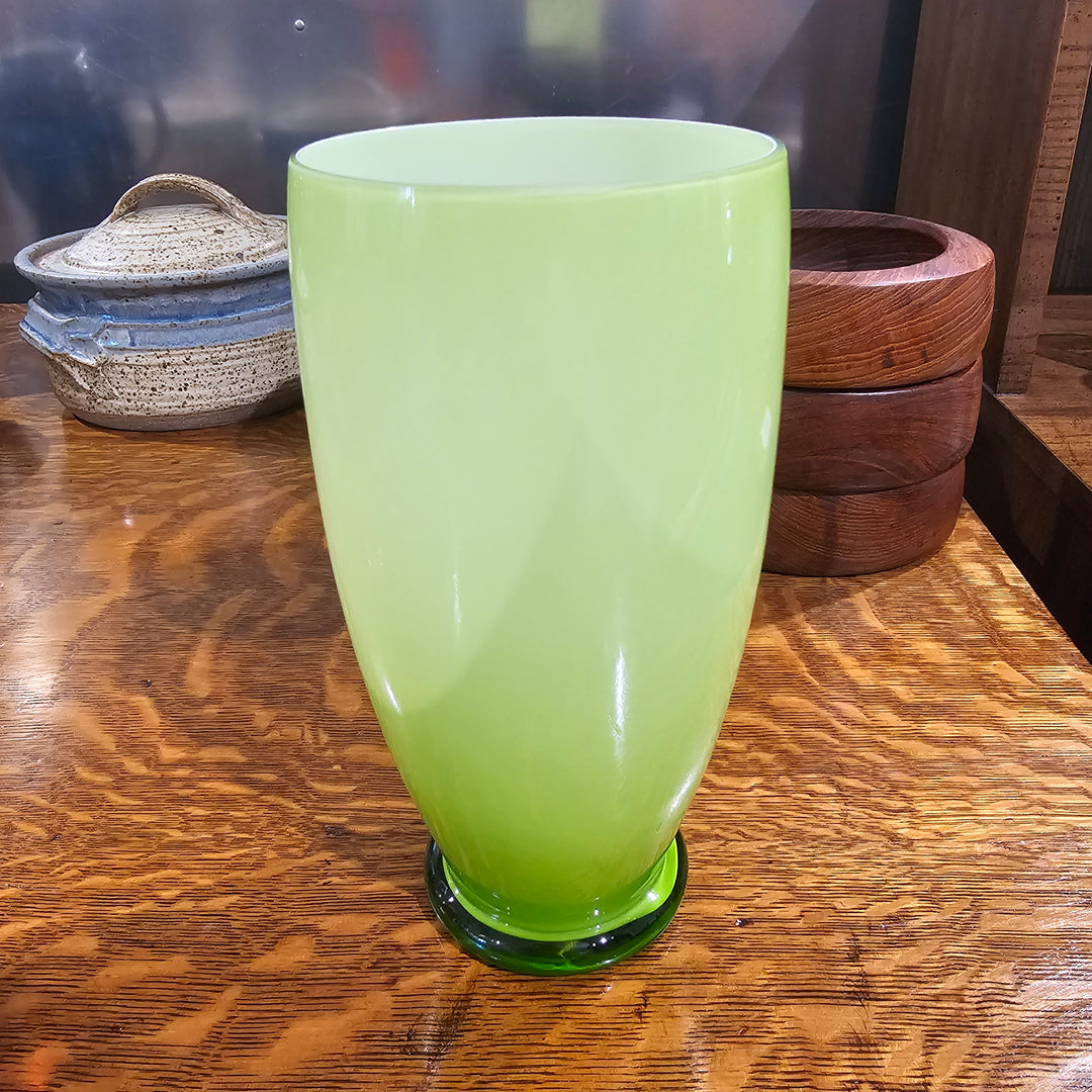 Green Glass Vase