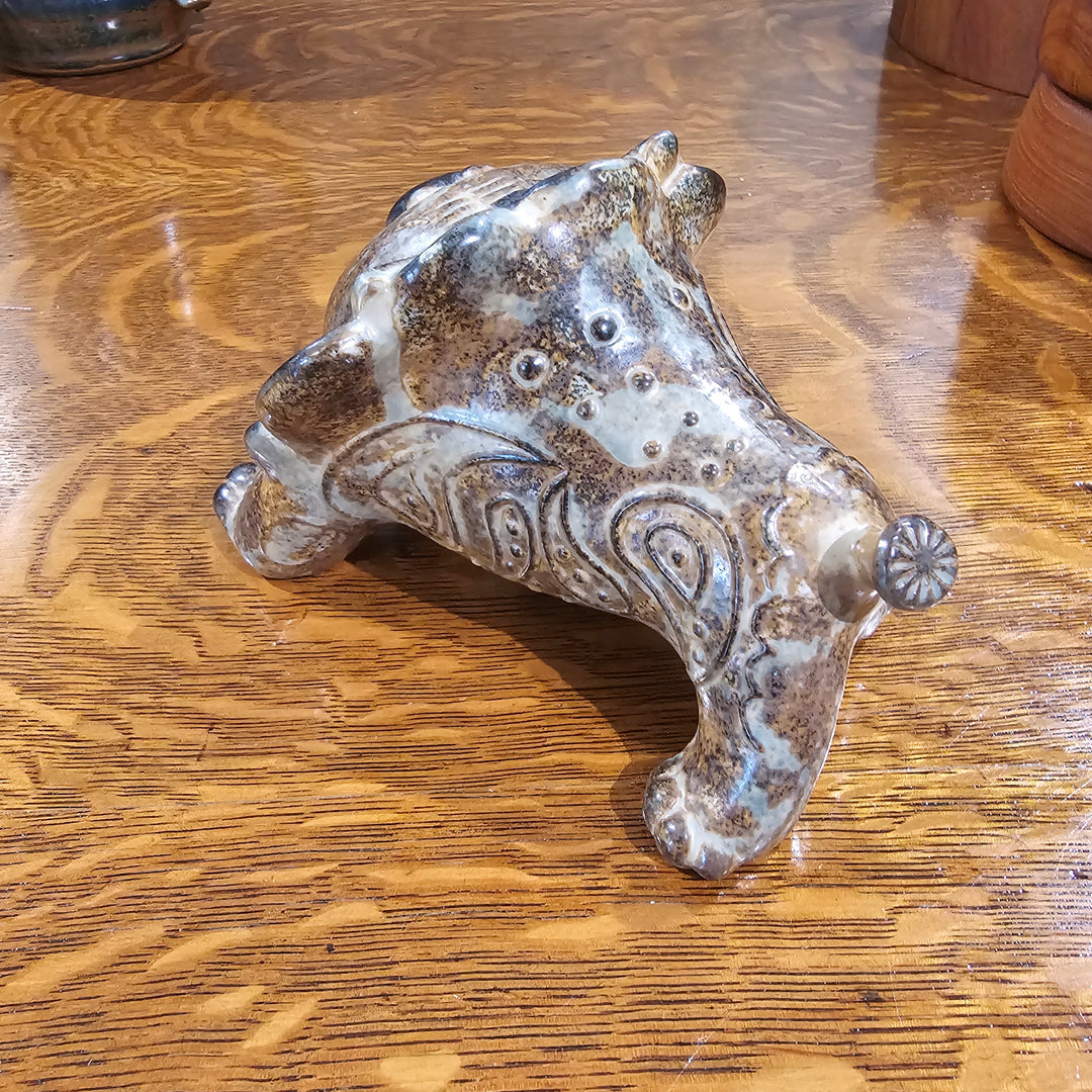 Vtg Otagiri Stoneware Lion Coin Bank