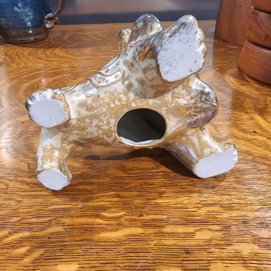Vtg Otagiri Stoneware Lion Coin Bank