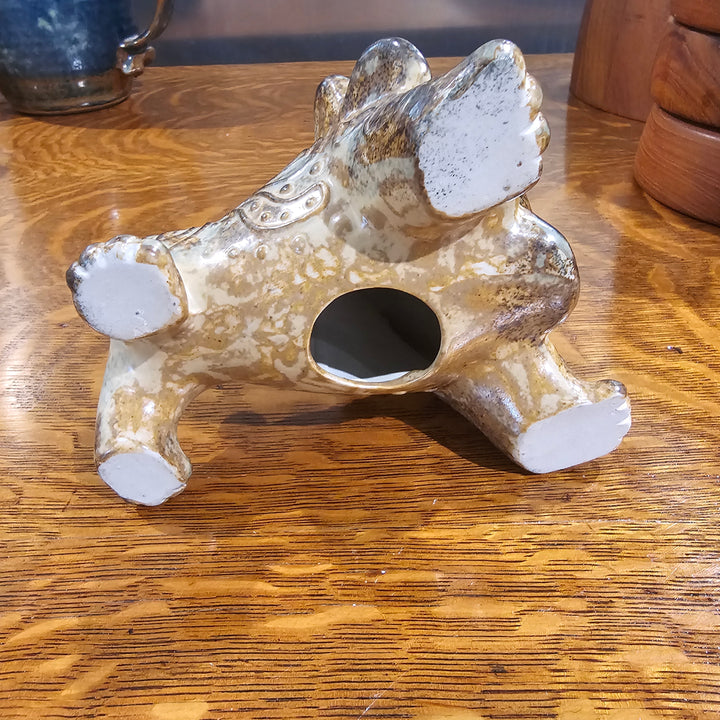 Vtg Otagiri Stoneware Lion Coin Bank