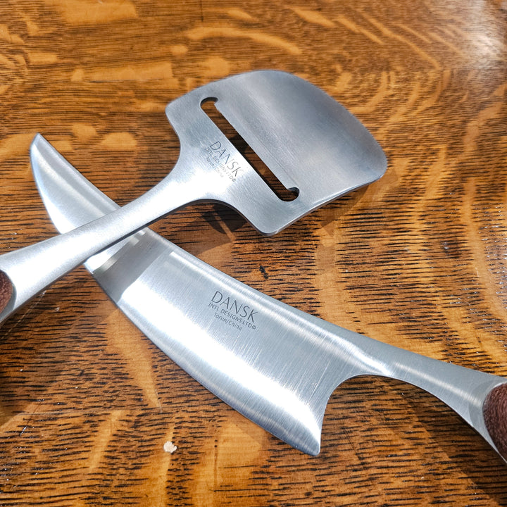 Pair of Dansk Teak Handle Cheese Slicers