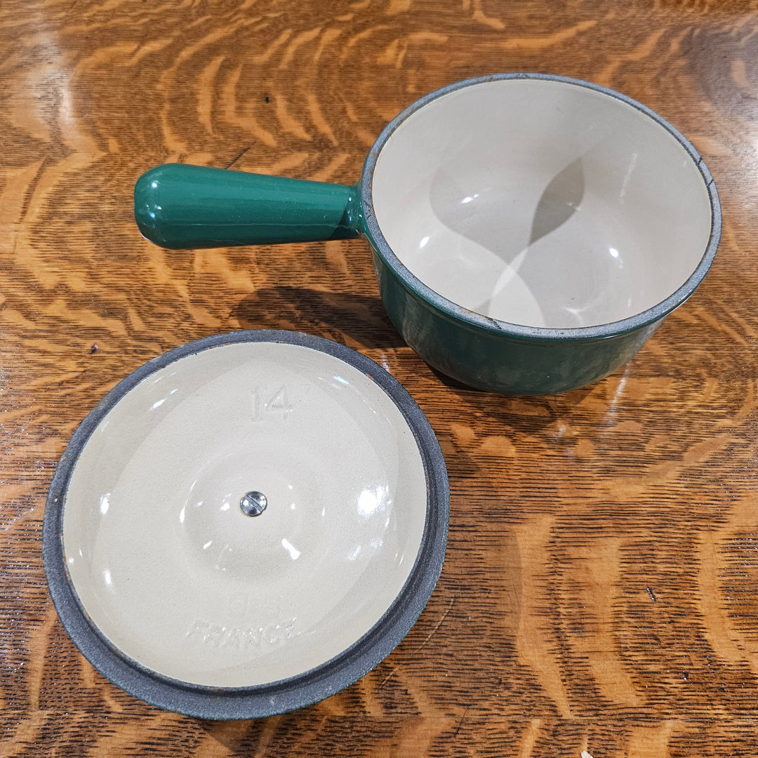 Le Creuset Hunter Green Saucier Pot w/ Lid