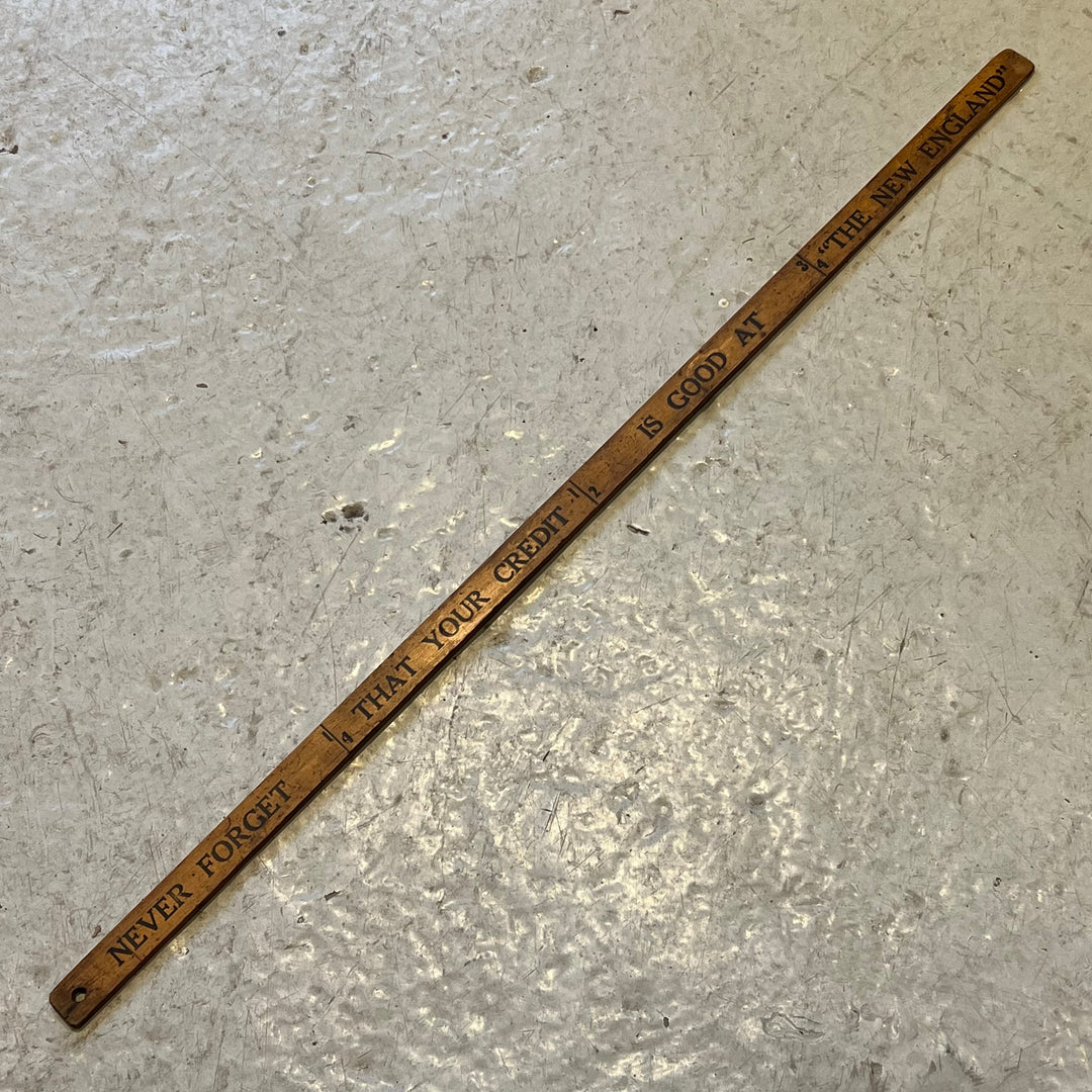 Vintage New England Furniture Wood Yardstick