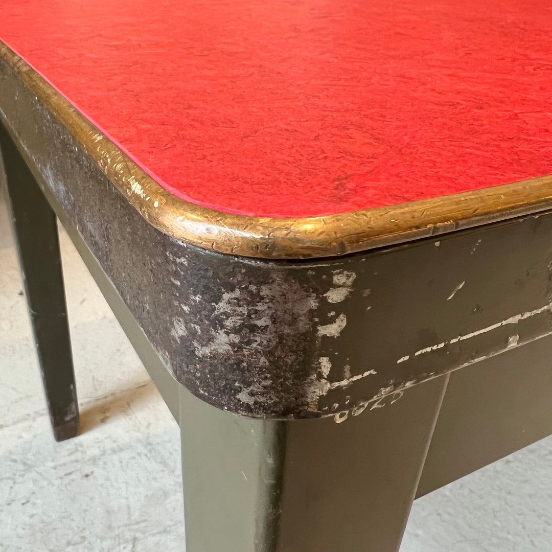 1920s-era General Fireproofing Steel Library Table w/New Lino