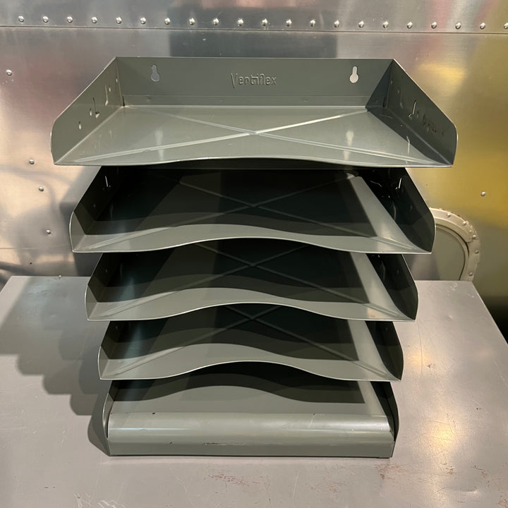 Vertiflex Gray 5-Tier Metal Paper Sorter