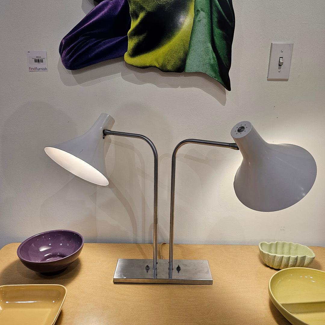 Greta von Nessen Double Cone Desk Lamp