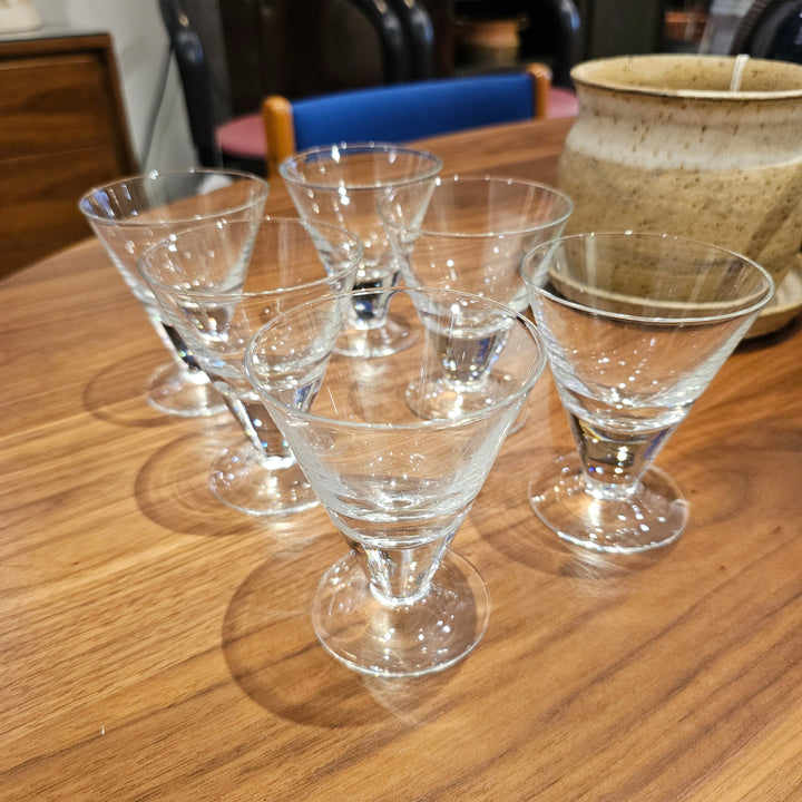(6) Vintage Martini Glasses