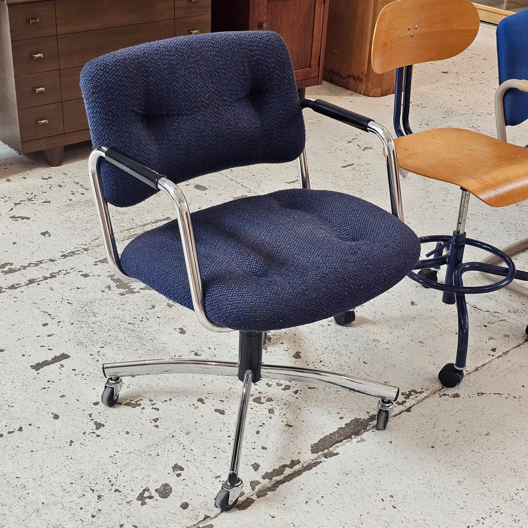 Navy Steelcase Desk Chair