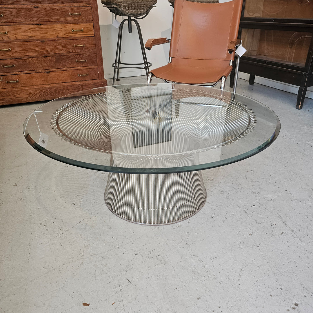 Warren Platner for Knoll Coffee Table – 36” Glass Top