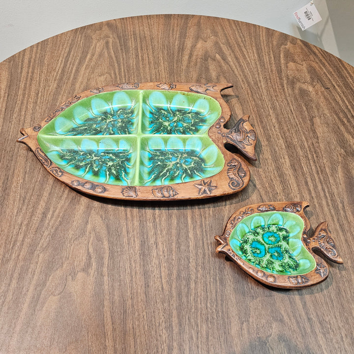 Treasure Craft Divided Fish Tray Set